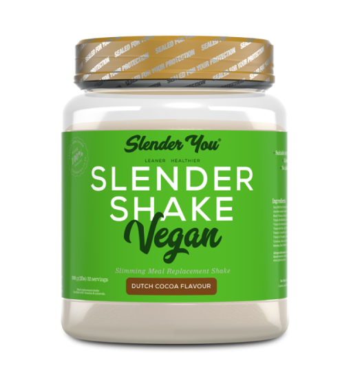 Slender Shake Vegan - Plant Based Meal Replacement for Weight Loss - Dutch Cocoa