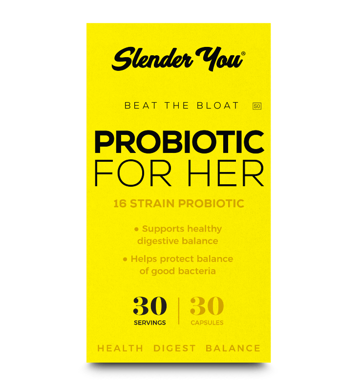 Slender You Beat the Bloat Probiotic in Box