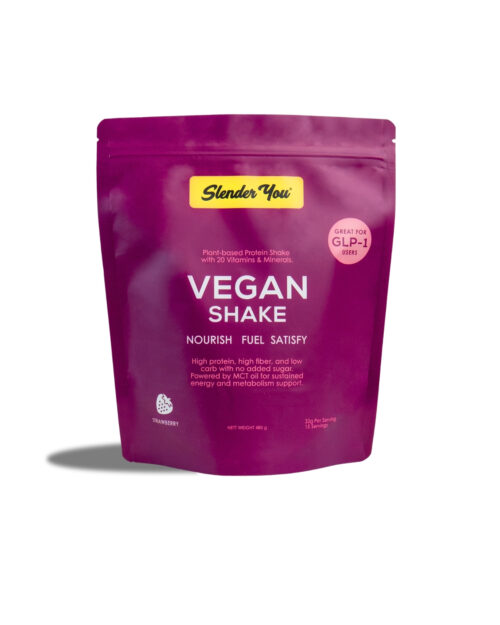 SY Vegan Strawberry (1) Vegan Shake - Strawberry